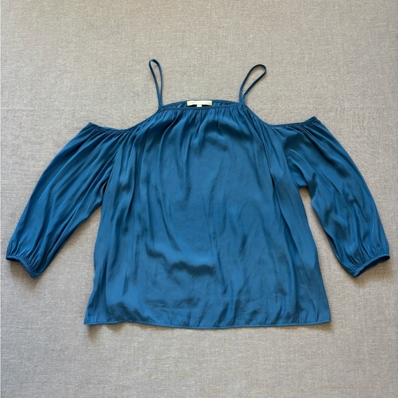Maje Tops - Maje royal blue cold shoulder top.